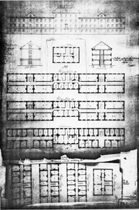 Planritning 1848, Lasarettet i Lund